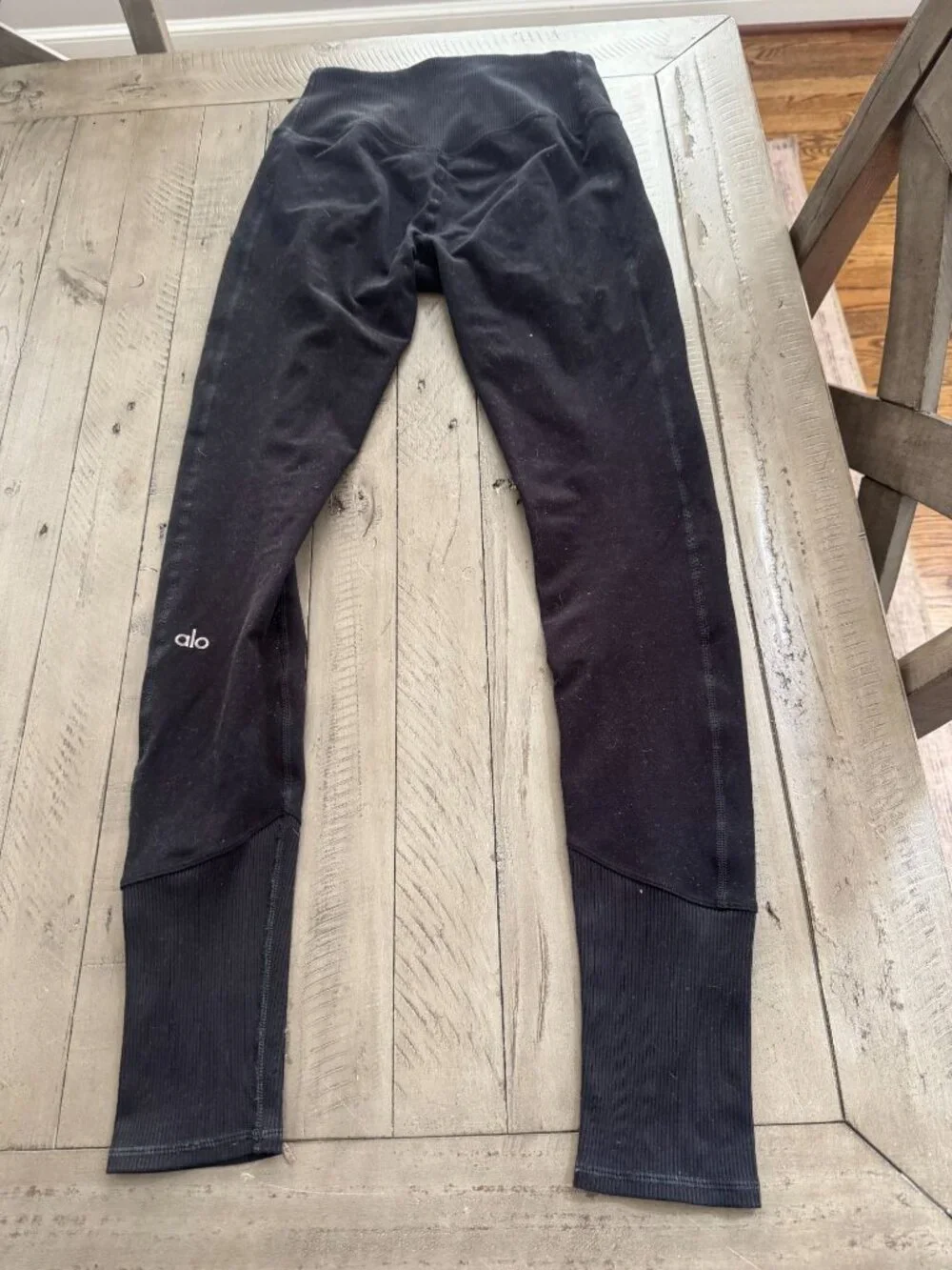 ALO Yoga High Waist Alosoft Lounge Leggings Black Size Small
